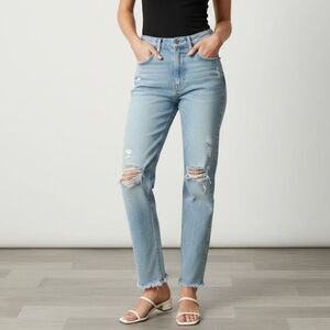 Reformation Tahoe Destroyed Stevie Ultra High Rise Jean Size 25
